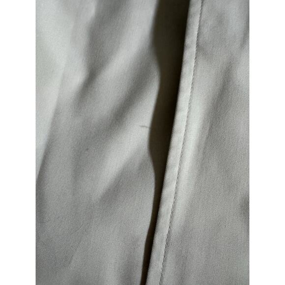 London Fog Brown Khaki Trench Coat Size 44R Hidden Buttons Career Jacket READ - Picture 7 of 8